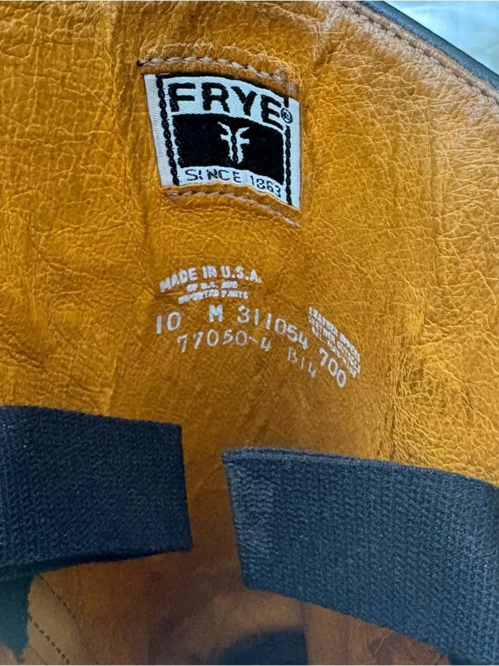 Frye black leather Campus boots - Picture 7 of 7